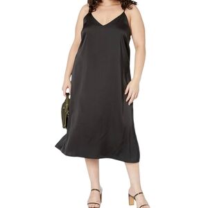The Drop Black Plus Size Slip Dress 5X